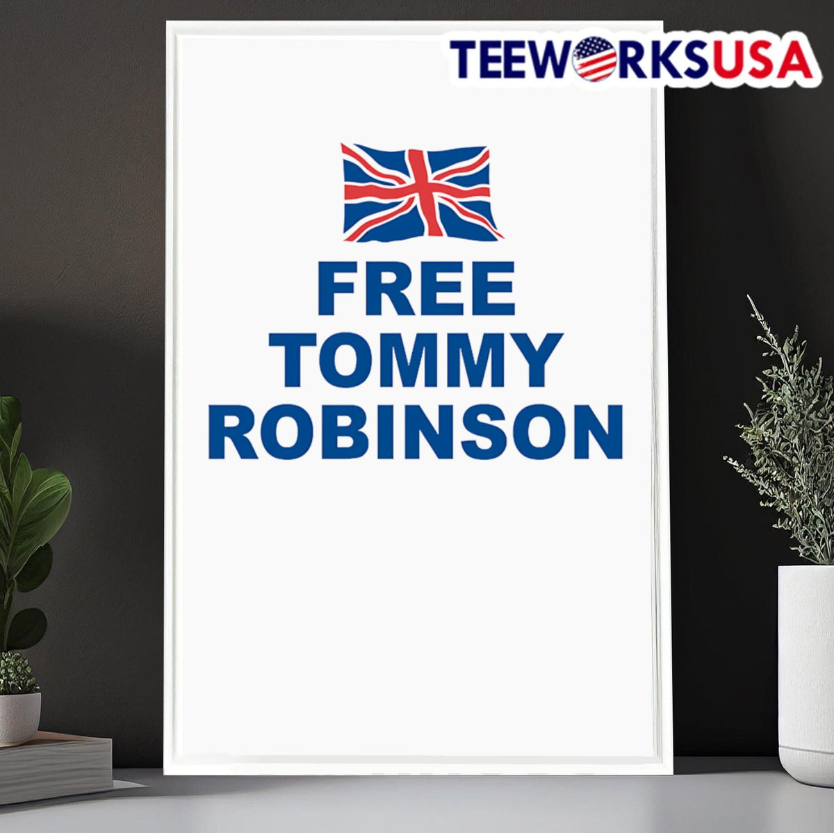 Free Tommy Robinson - Adult & Kids T-Shirts, Sweatshirts & Hoodies apparel design preview 6