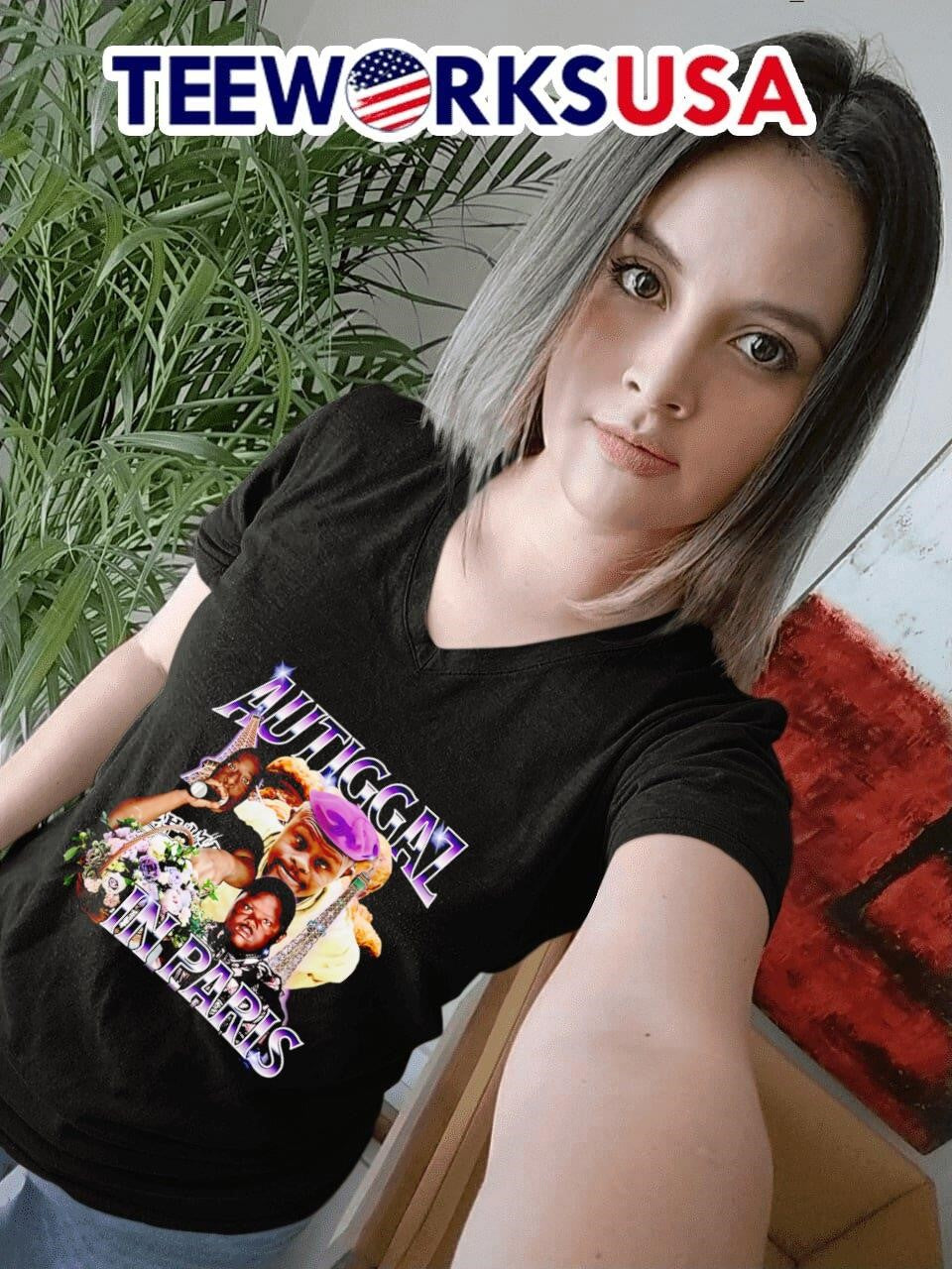 Autiggaz in Paris - Adult & Kids T-Shirts, Sweatshirts & Hoodies apparel design preview 7