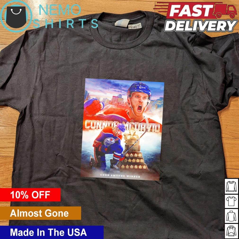 Connor McDavid Edmonton Oilers Conn Smythe Trophy - Adult & Kids T-Shirts, Sweatshirts & Hoodies apparel design preview 5