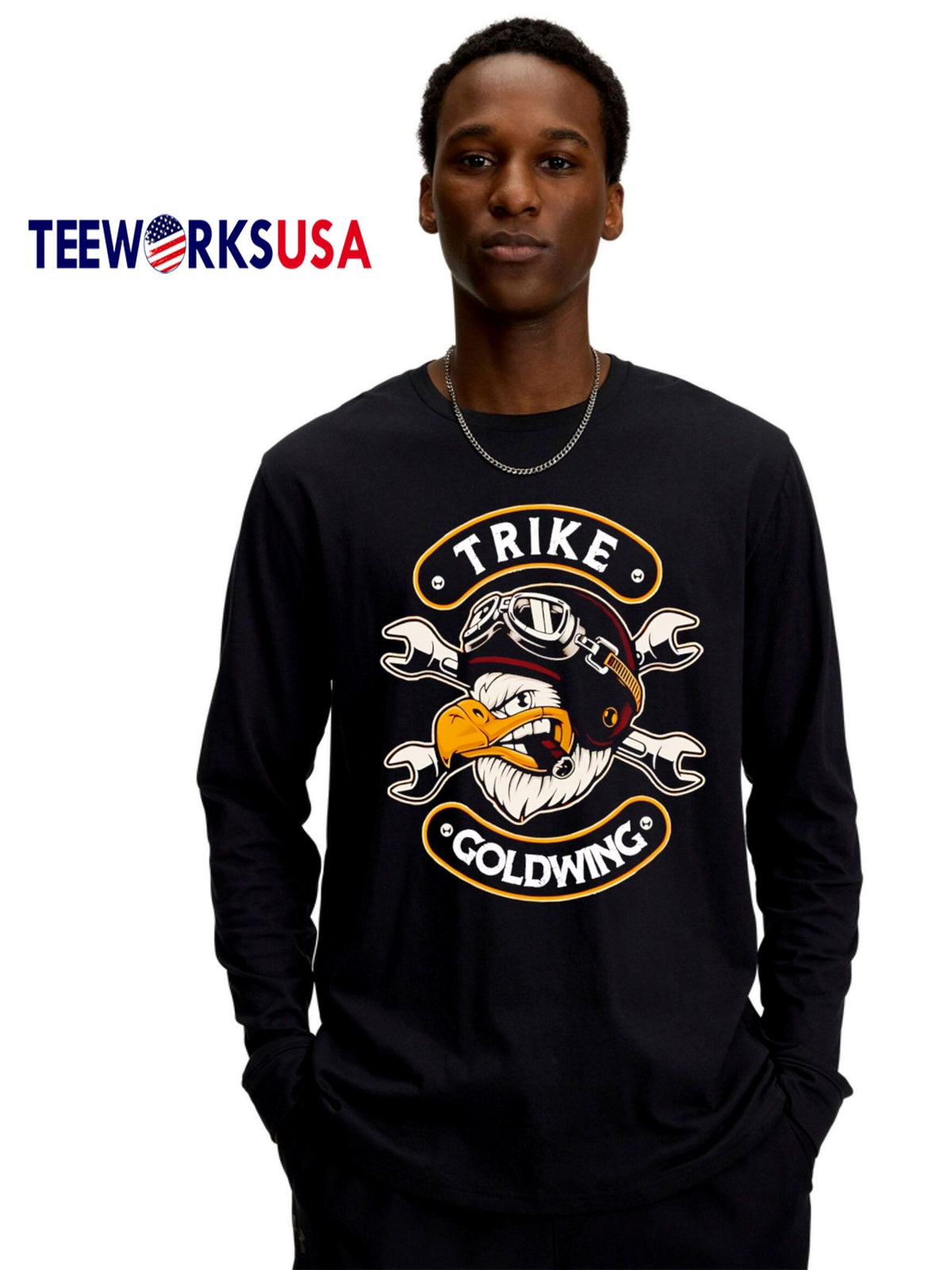 Trike Goldwing Engels logo - Adult & Kids T-Shirts, Sweatshirts & Hoodies apparel design preview 4
