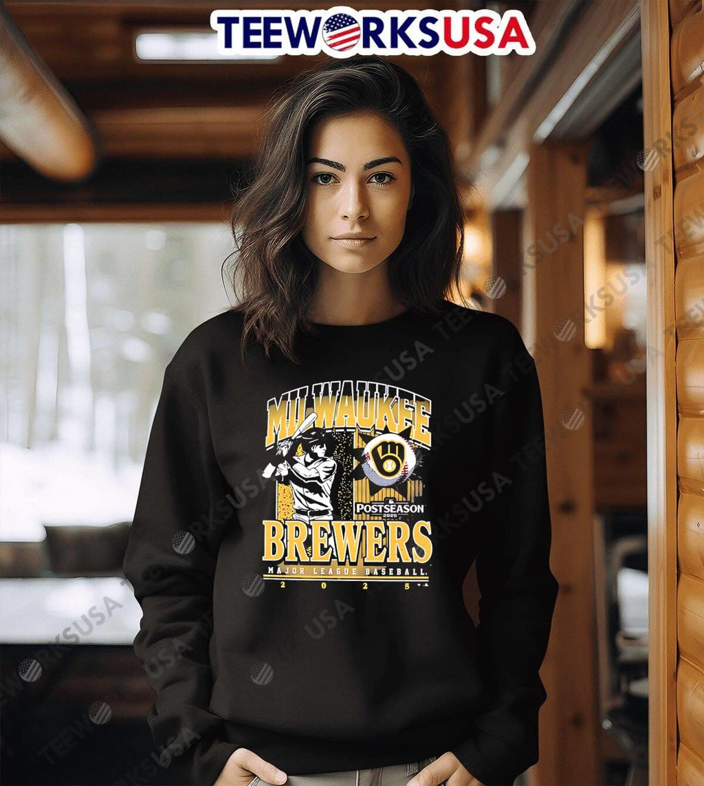 Milwaukee Brewers 2025 Postseason Participant Playoff - Adult & Kids T-Shirts, Sweatshirts & Hoodies apparel design preview 6