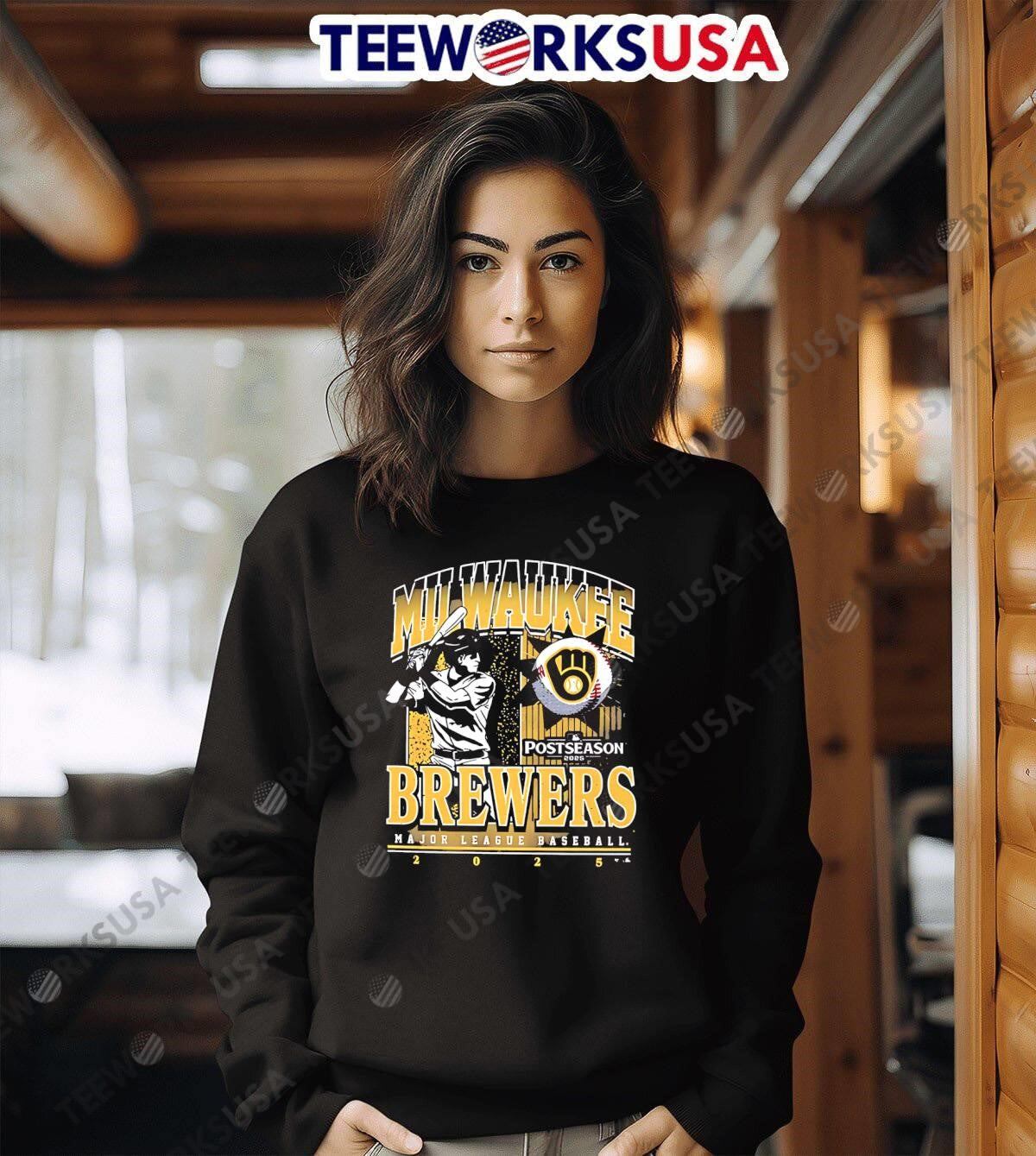Milwaukee Brewers 2025 Postseason Participant Playoff - Adult & Kids T-Shirts, Sweatshirts & Hoodies apparel design preview 6
