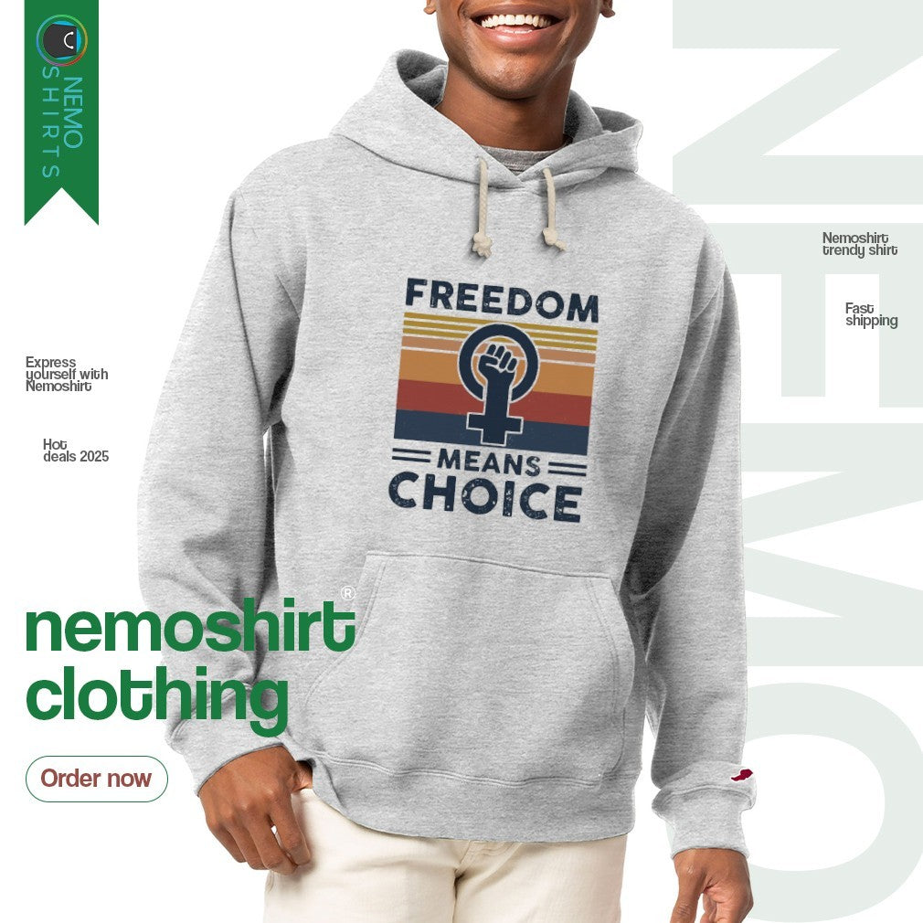 Freedom means choice - Adult & Kids T-Shirts, Sweatshirts & Hoodies apparel design preview 2