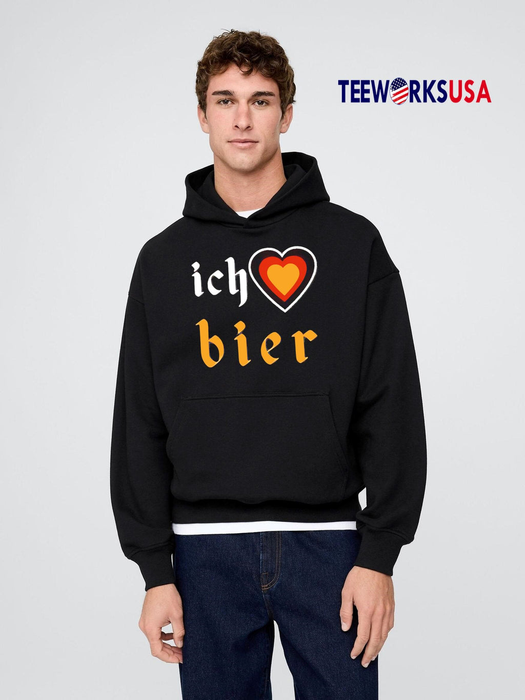 Ich Heart Bier - Adult & Kids T-Shirts, Sweatshirts & Hoodies apparel design preview 2