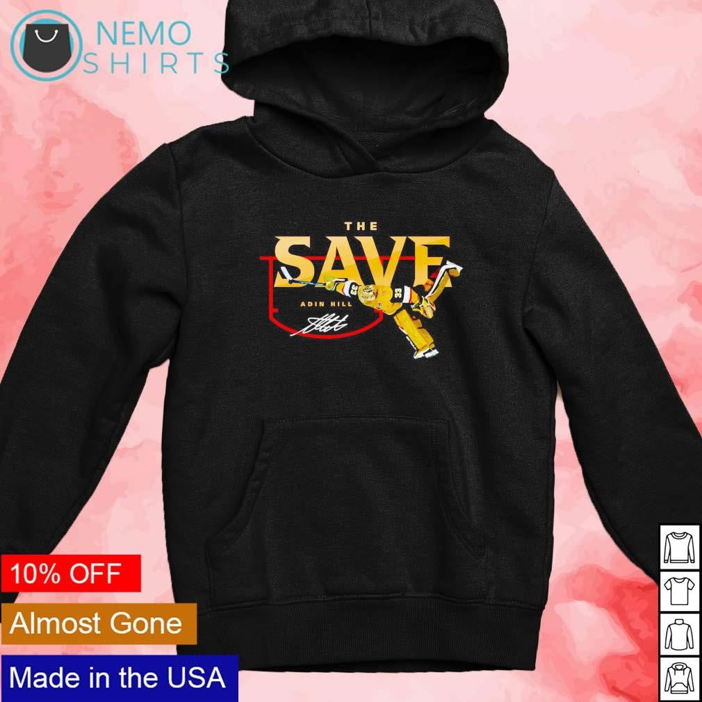 The Save Adin Hill Vegas Golden Knights signature - Adult & Kids T-Shirts, Sweatshirts & Hoodies apparel design preview 2