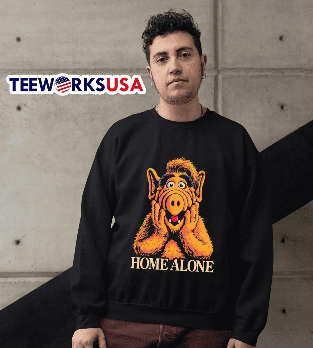 A.L.F. and home alone - Adult & Kids T-Shirts, Sweatshirts & Hoodies apparel design preview 3