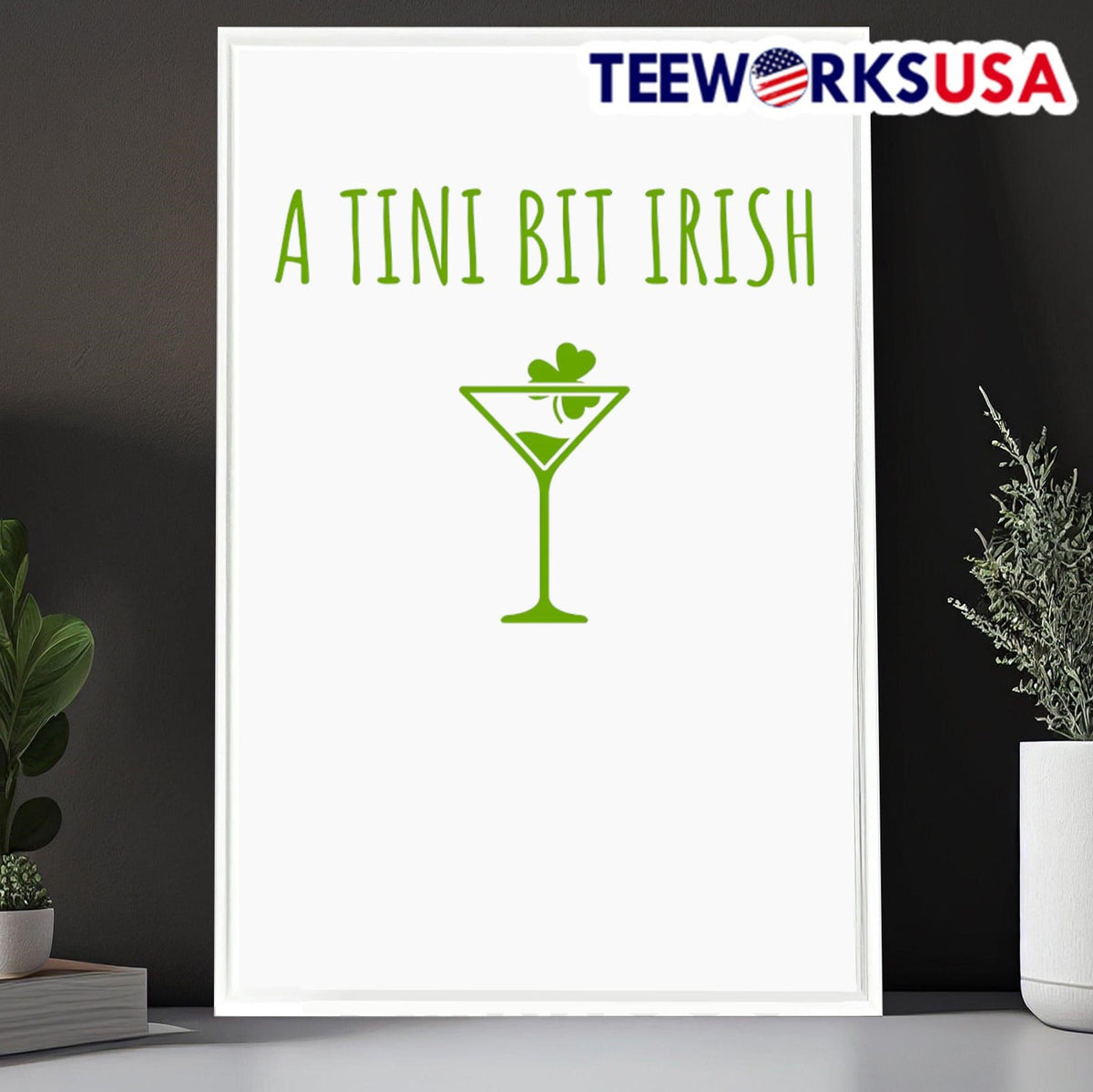 A Tini Bit Irish - Adult & Kids T-Shirts, Sweatshirts & Hoodies apparel design preview 6
