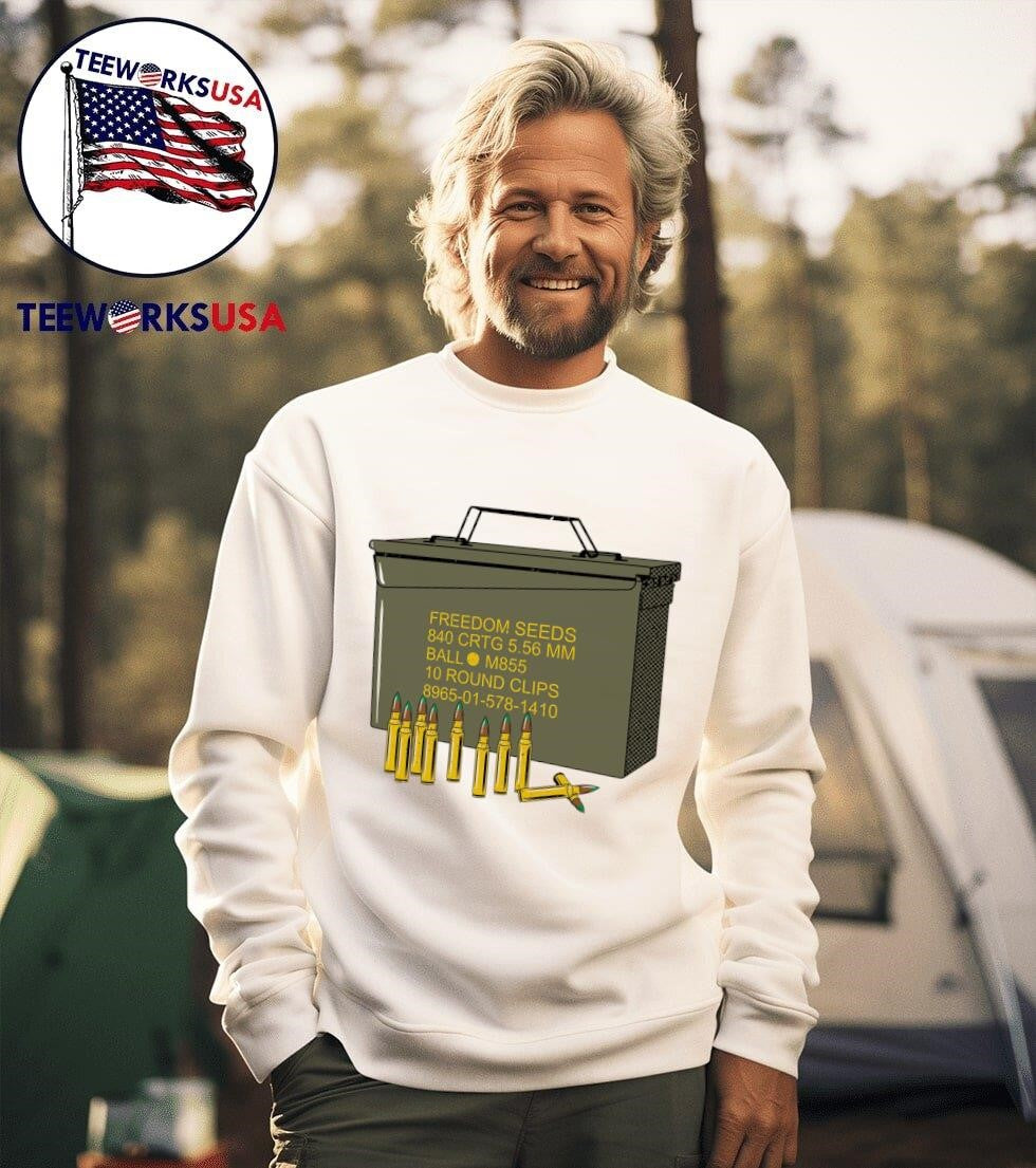 Freedom seeds Military - Adult & Kids T-Shirts, Sweatshirts & Hoodies apparel design preview 3