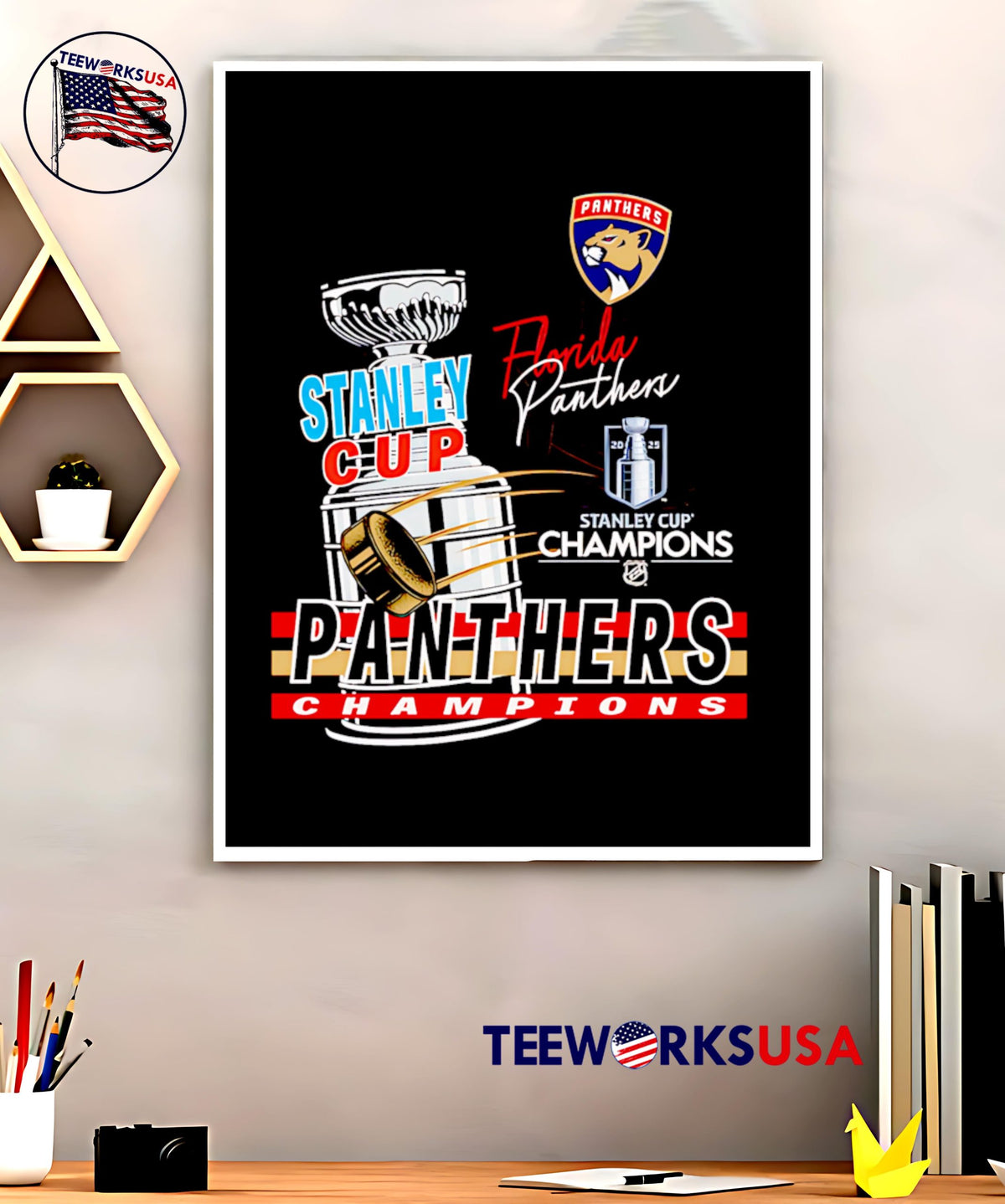 Florida Panthers 2025 Stanley Cup Champions Raise The - Adult & Kids T-Shirts, Sweatshirts & Hoodies apparel design preview 5