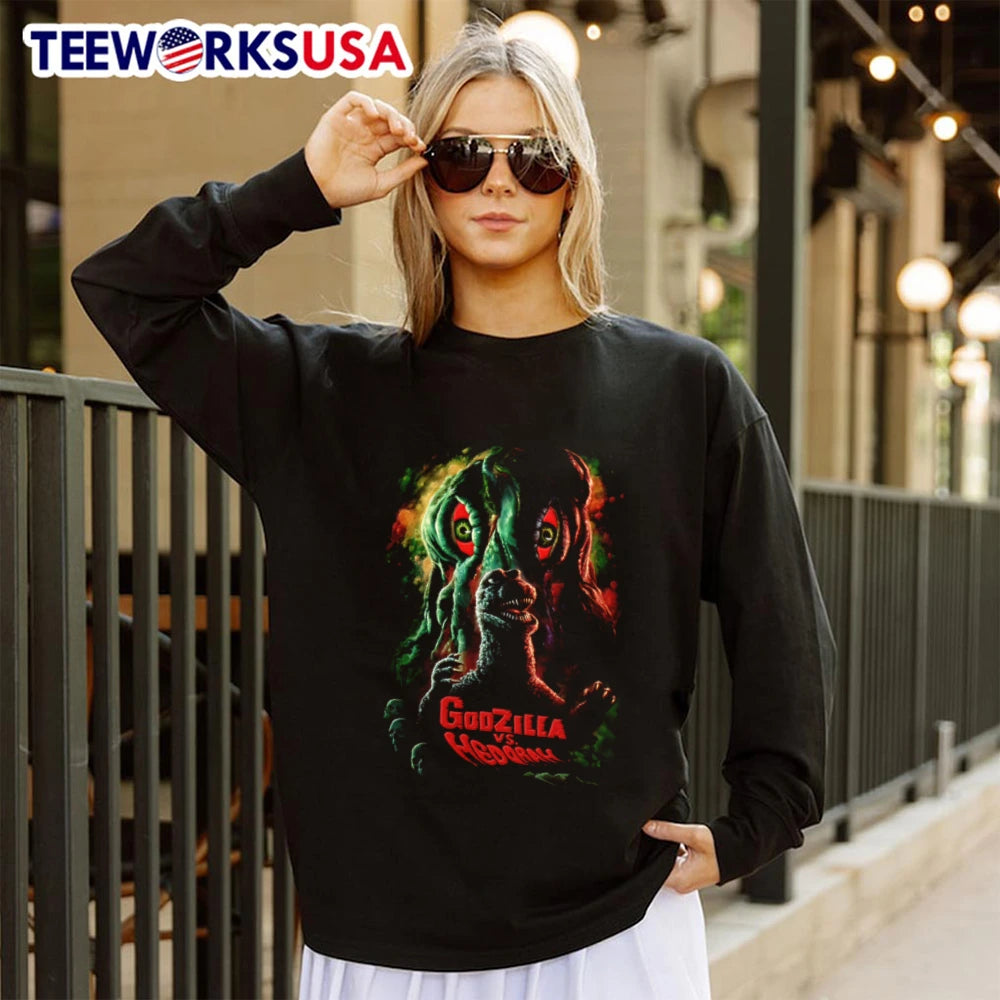 Godzilla Vs Hedorah And - Adult & Kids T-Shirts, Sweatshirts & Hoodies apparel design preview 4
