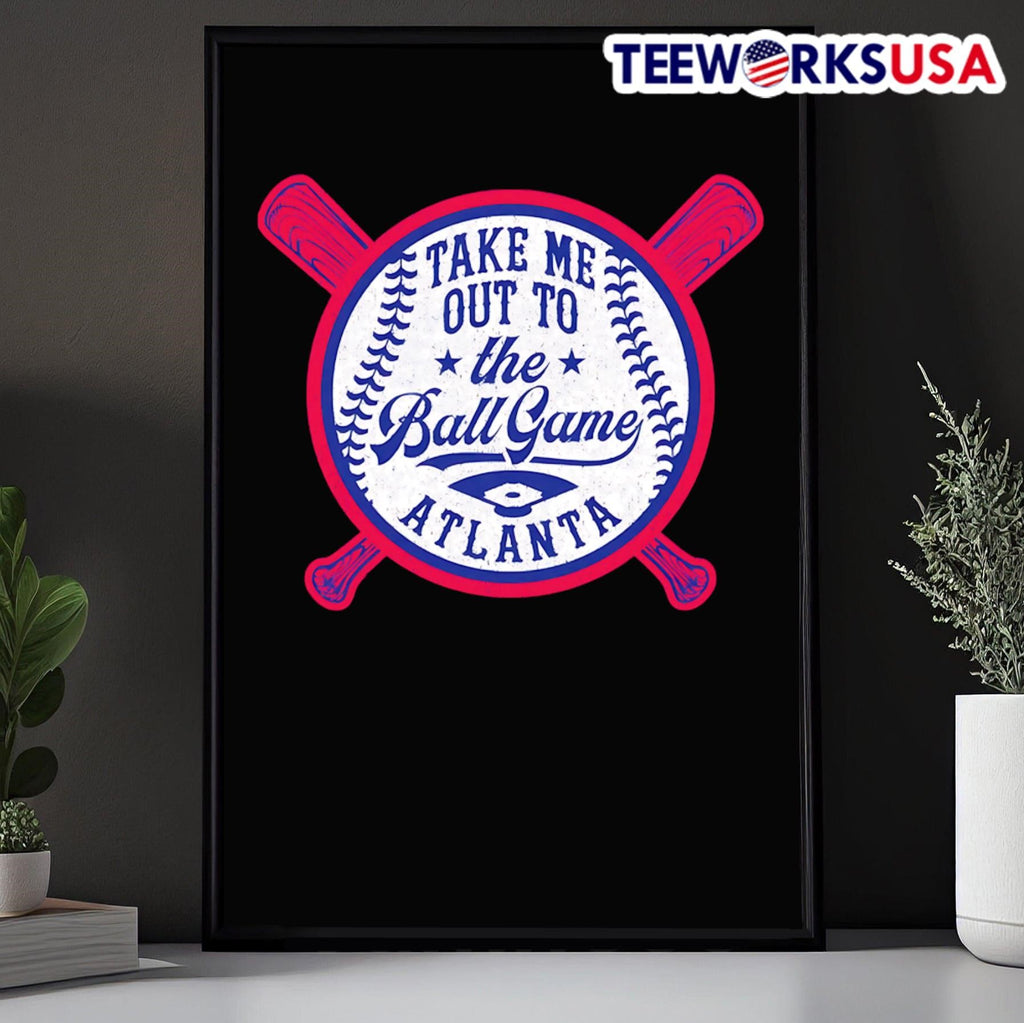Take me out to the game Atlanta baseball - Adult & Kids T-Shirts, Sweatshirts & Hoodies apparel design preview 5