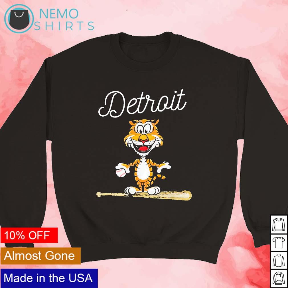 Detroit Tigers baseball mascot graphic - Adult & Kids T-Shirts, Sweatshirts & Hoodies apparel design preview 3
