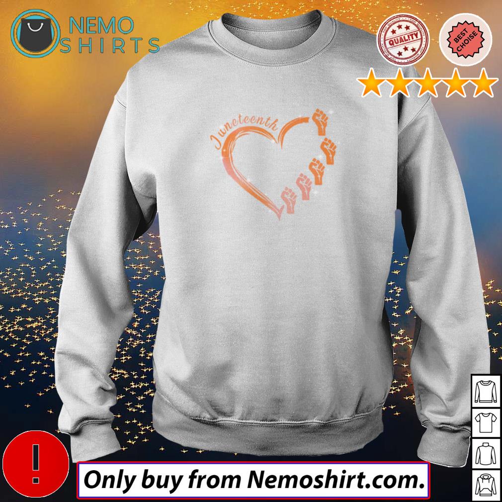 Juneteenth heart love - Adult & Kids T-Shirts, Sweatshirts & Hoodies apparel design preview 4