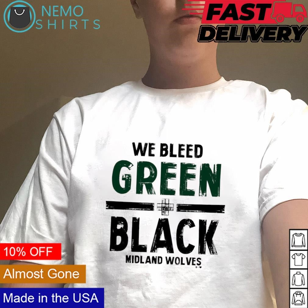 We bleed green black Midland Wolves - Adult & Kids T-Shirts, Sweatshirts & Hoodies product image 1