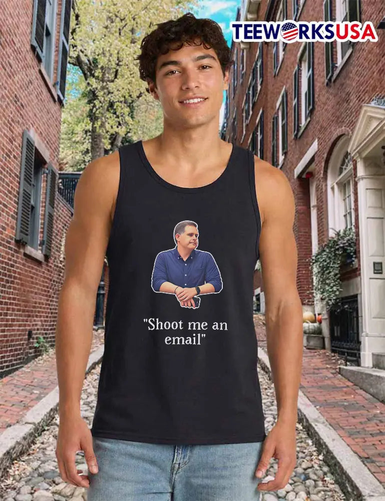 'Shoot Me An Email' Man - Adult & Kids T-Shirts, Sweatshirts & Hoodies apparel design preview 6