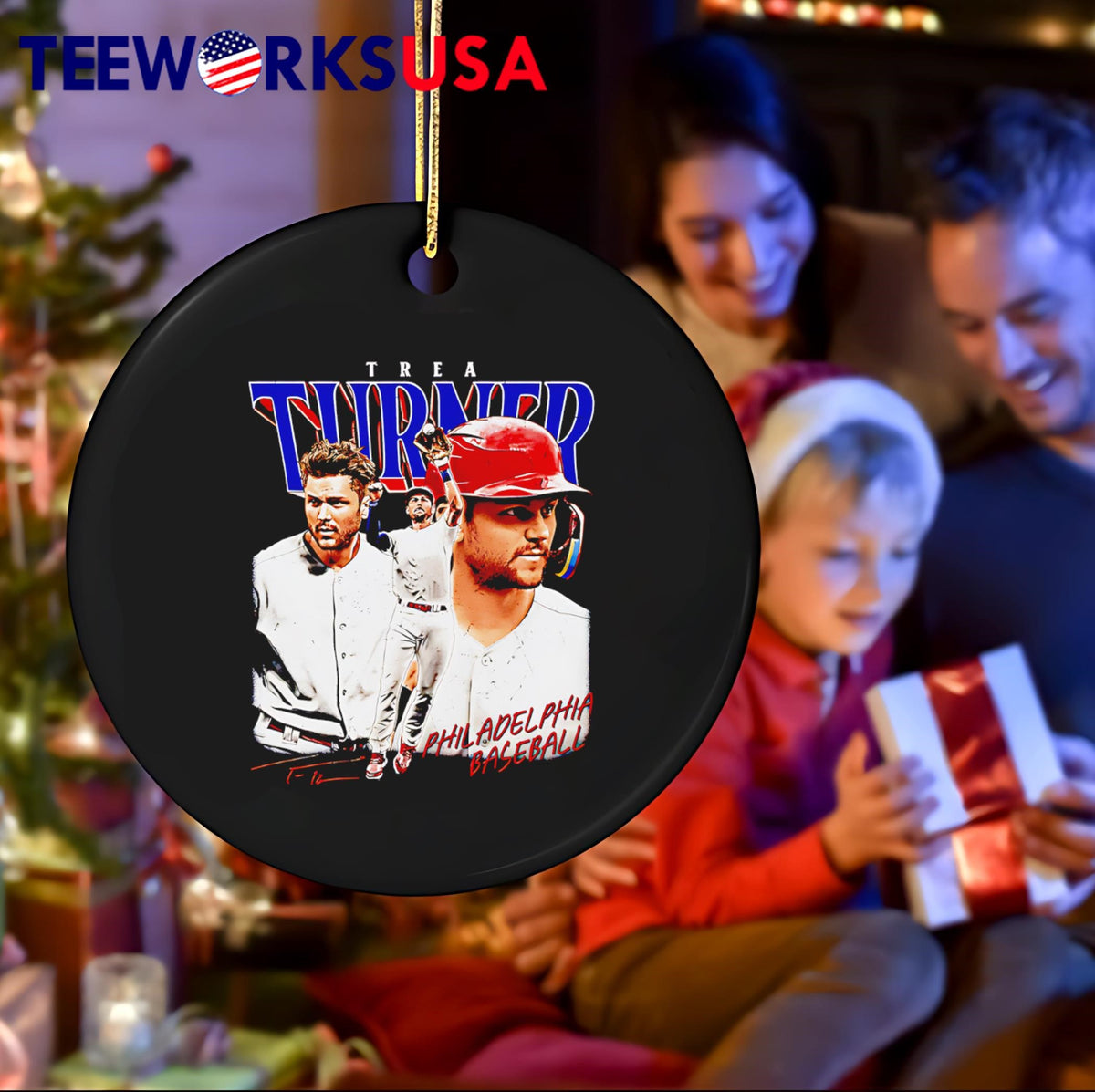 Trea Turner Philadelphia Vintage - Adult & Kids T-Shirts, Sweatshirts & Hoodies apparel design preview 4
