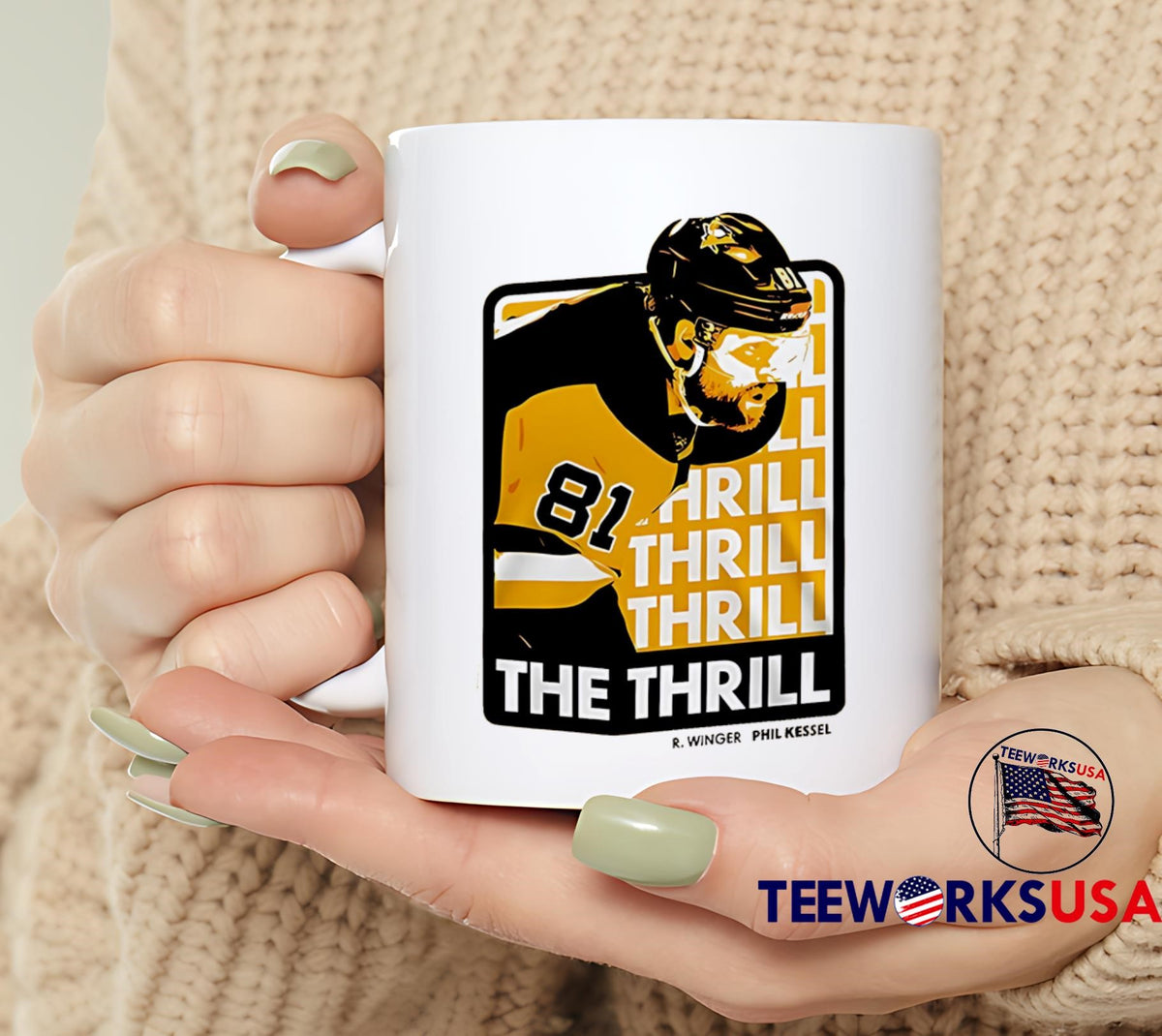Pittsburgh Penguins Phil The Thrill Special - Adult & Kids T-Shirts, Sweatshirts & Hoodies apparel design preview 6