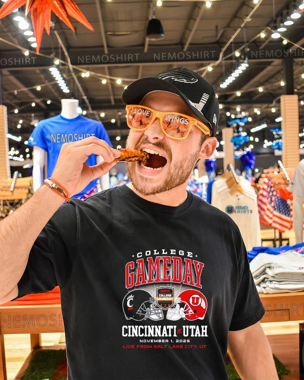 College gameday Cincinnati Bearcats vs Utah Utes 2025 - Adult & Kids T-Shirts, Sweatshirts & Hoodies apparel design preview 1