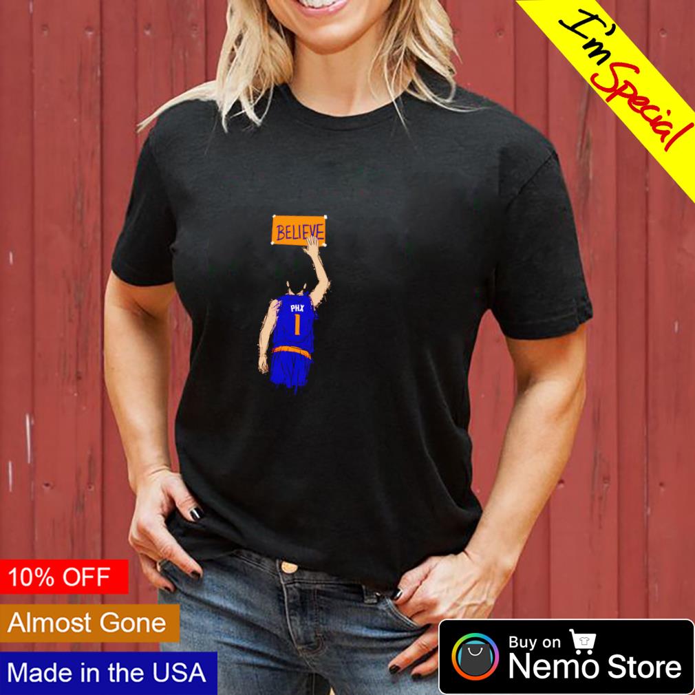 Devin Booker believe Phoenix Suns - Adult & Kids T-Shirts, Sweatshirts & Hoodies apparel design preview 3