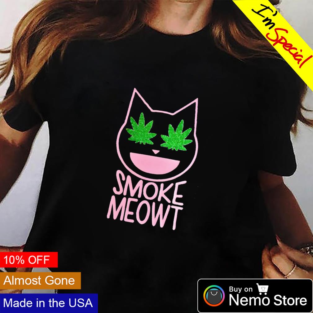 Cat weed smoke meowt - Adult & Kids T-Shirts, Sweatshirts & Hoodies apparel design preview 2