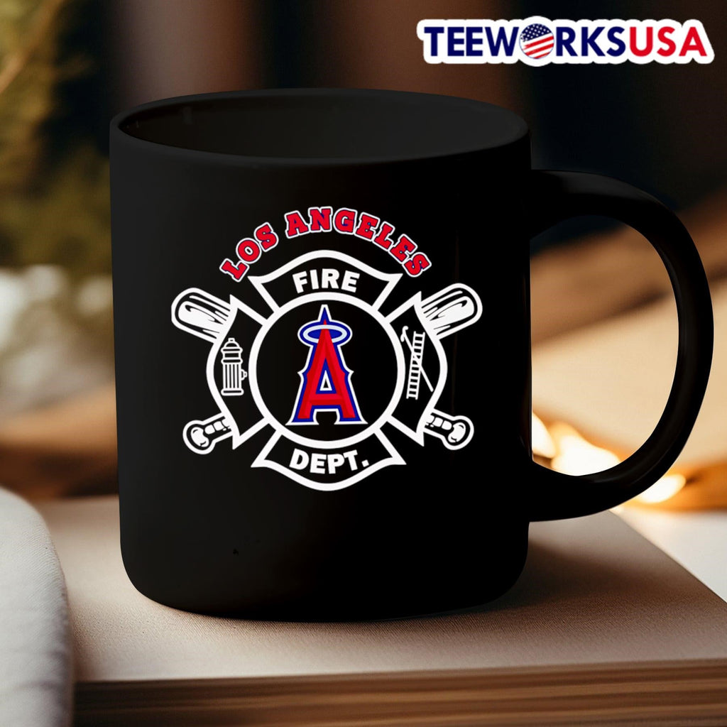 Fire dept Los Angeles Angels baseball - Adult & Kids T-Shirts, Sweatshirts & Hoodies apparel design preview 3