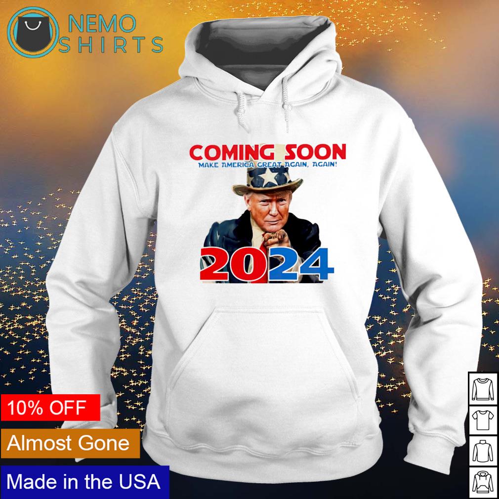 Trump Uncle Sam coming soon make America great again - Adult & Kids T-Shirts, Sweatshirts & Hoodies apparel design preview 2