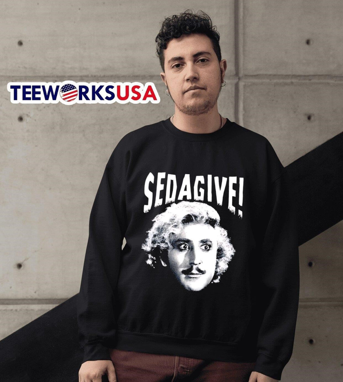 Sedagive big face - Adult & Kids T-Shirts, Sweatshirts & Hoodies apparel design preview 6