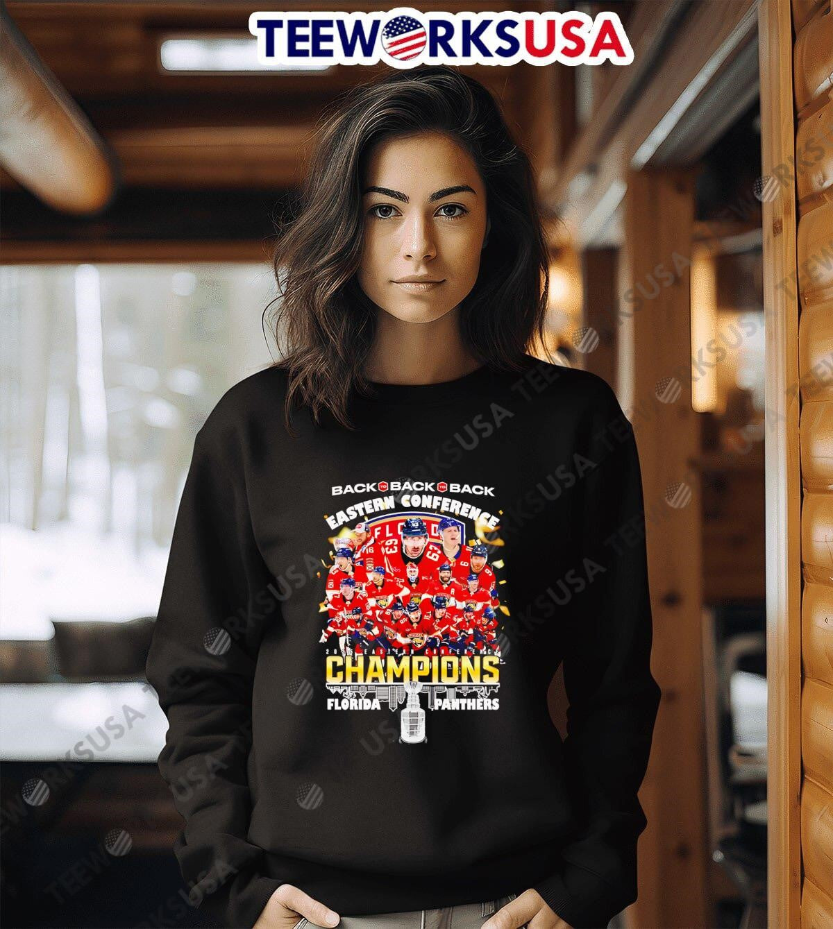Back To Eastern Conference Champions Florida Panthers - Adult & Kids T-Shirts, Sweatshirts & Hoodies apparel design preview 6