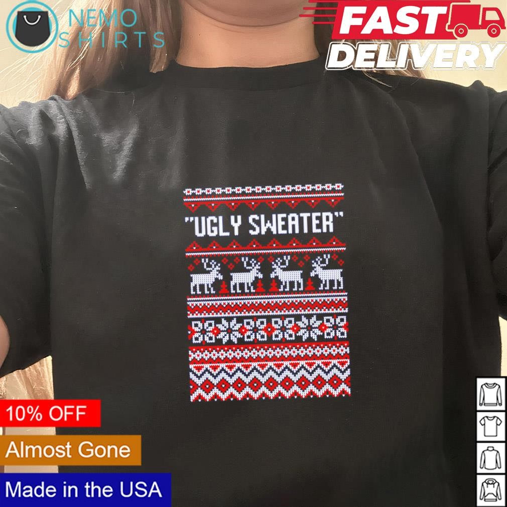 Ugly sweater Christmas - Adult & Kids T-Shirts, Sweatshirts & Hoodies apparel design preview 3