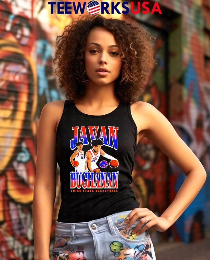 Javan buchanan boise state broncos player collage - Adult & Kids T-Shirts, Sweatshirts & Hoodies apparel design preview 7