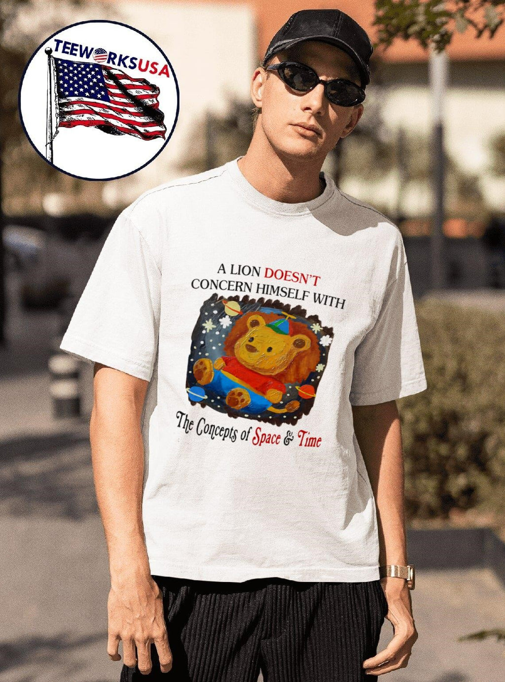 A lion does concern himself with the concepts of - Adult & Kids T-Shirts, Sweatshirts & Hoodies apparel design preview 1