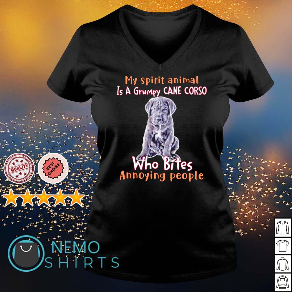 My spirit animal is a grumpy Cane Corso who bites - Adult & Kids T-Shirts, Sweatshirts & Hoodies apparel design preview 5
