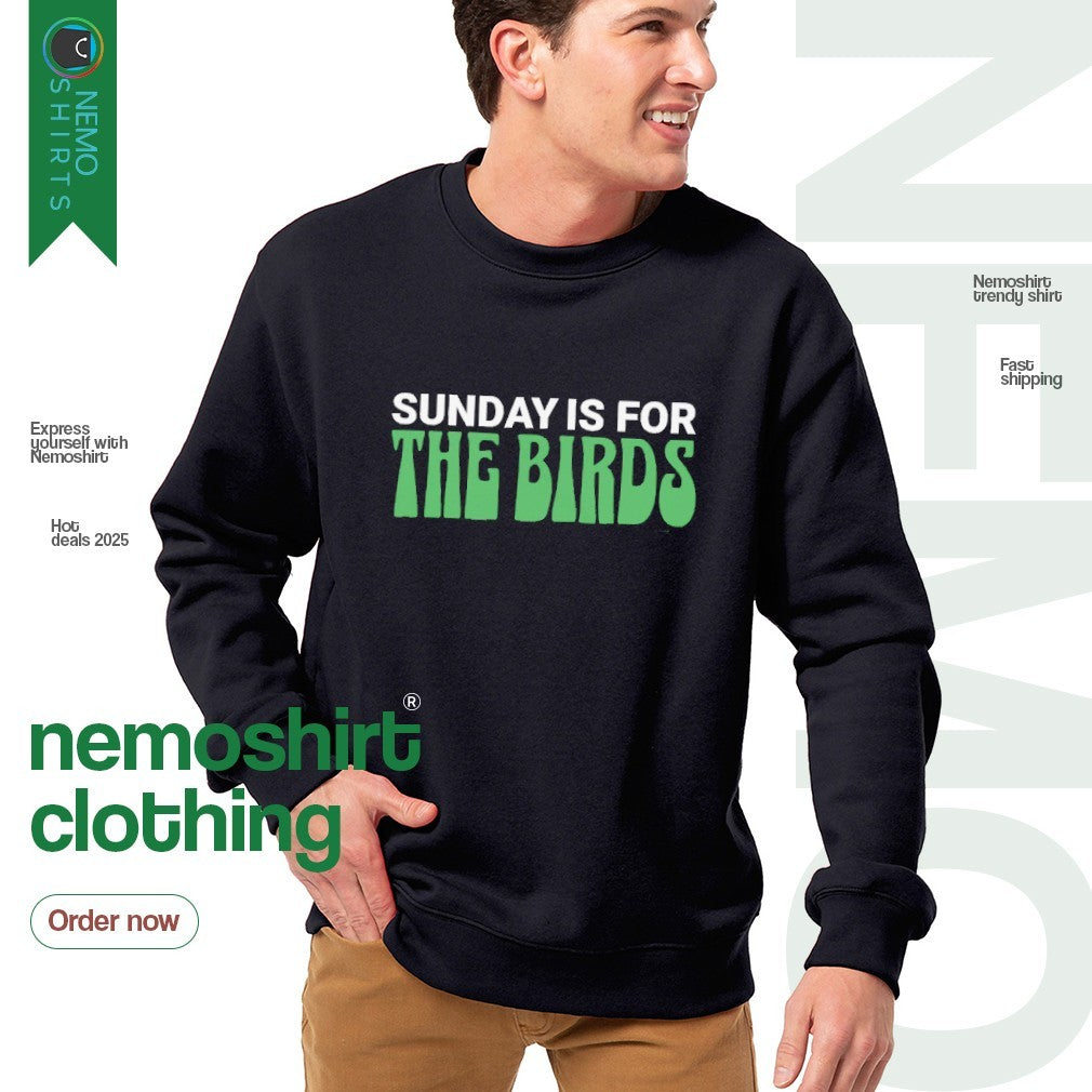 Sunday is for the birds Philadelphia Eagles - Adult & Kids T-Shirts, Sweatshirts & Hoodies apparel design preview 4