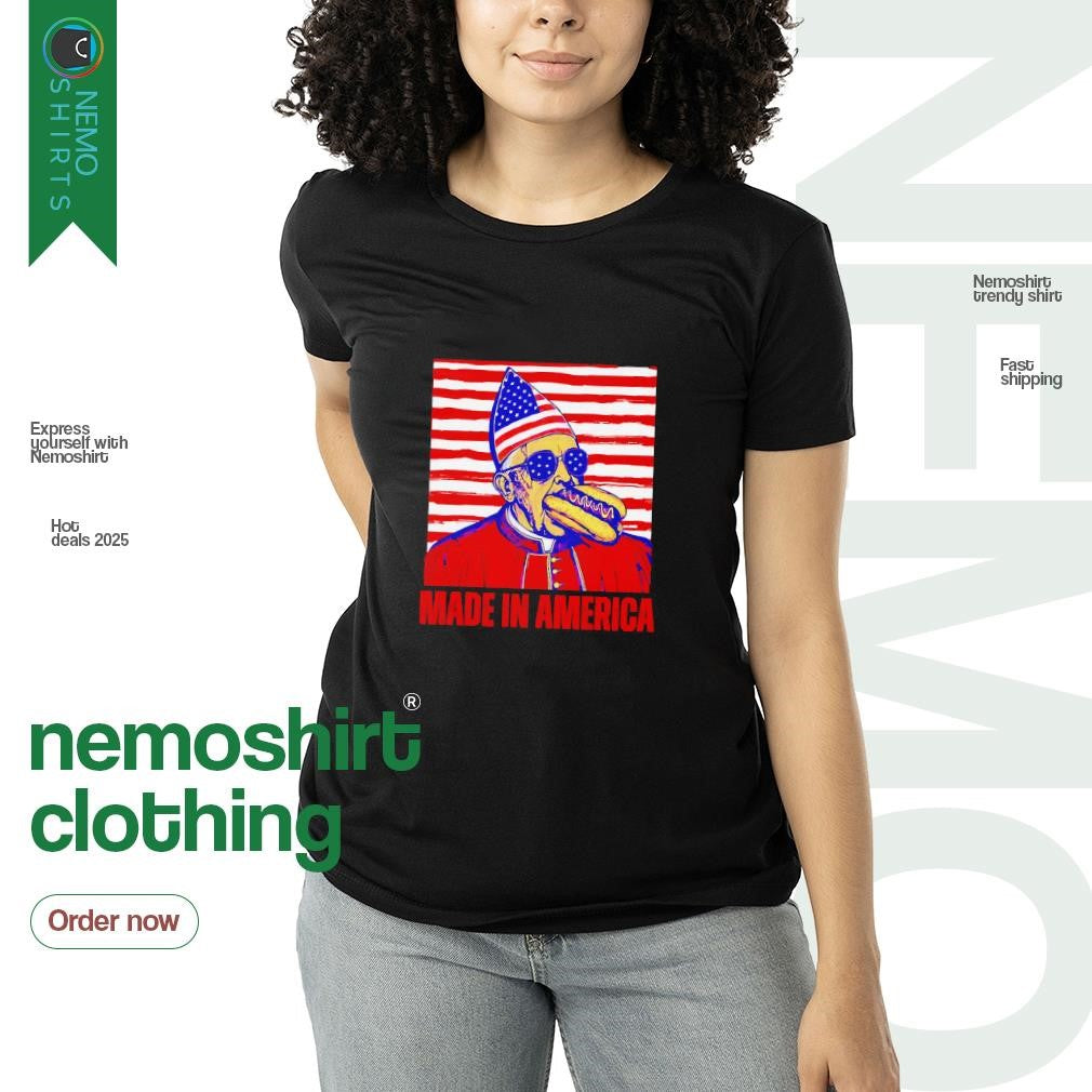 Made in America Pope Leo XIV Chicago hot dog - Adult & Kids T-Shirts, Sweatshirts & Hoodies apparel design preview 3