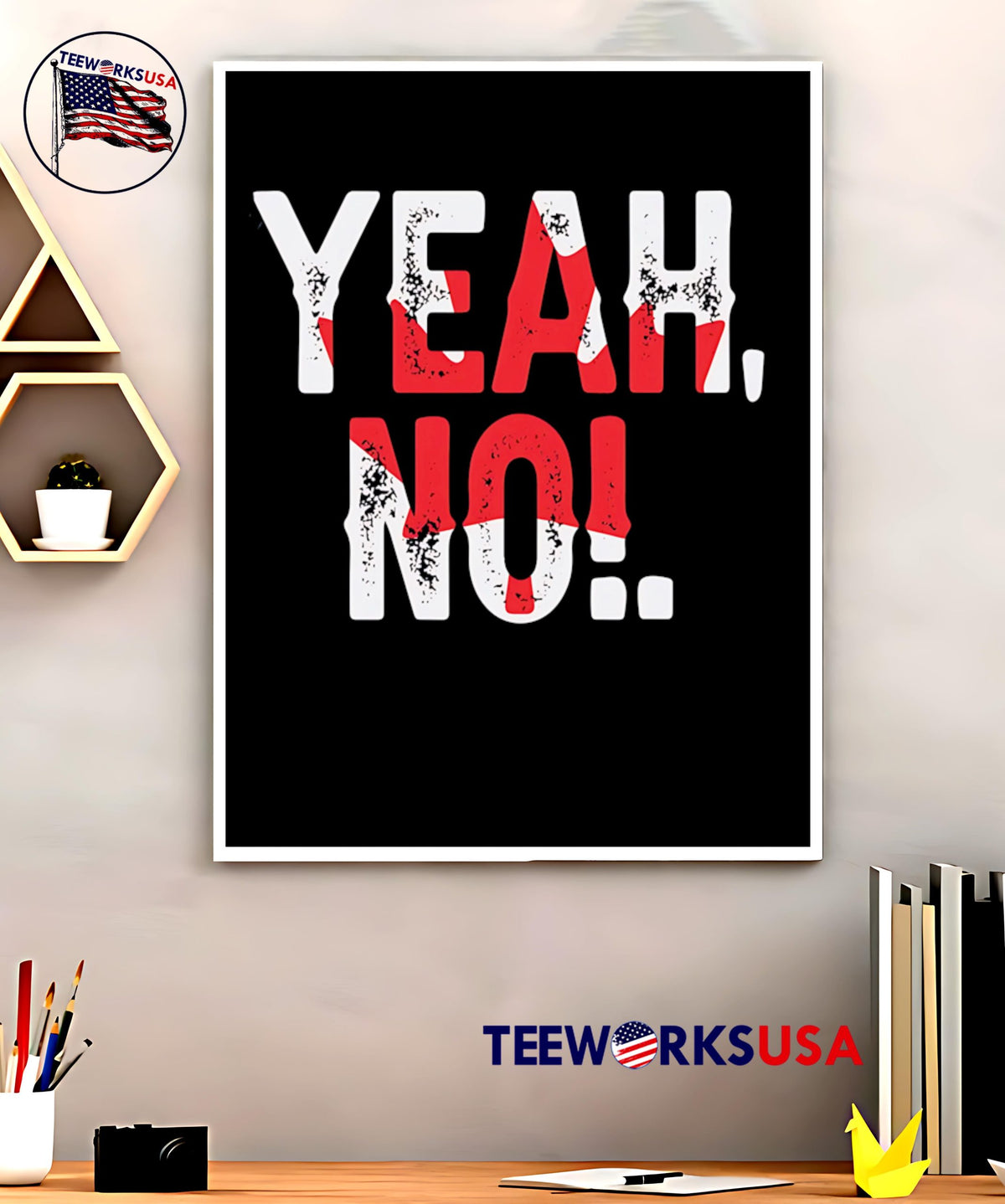 Yeah no Canada day flag - Adult & Kids T-Shirts, Sweatshirts & Hoodies apparel design preview 5