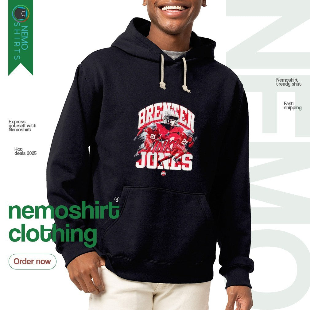 Inky Brenten Jones Ohio State Buckeyes vintage - Adult & Kids T-Shirts, Sweatshirts & Hoodies apparel design preview 2
