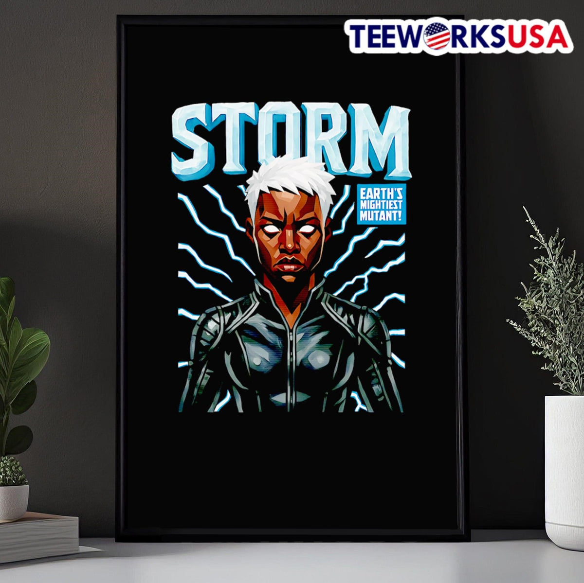 Storm Earth's mightiest mutant - Adult & Kids T-Shirts, Sweatshirts & Hoodies apparel design preview 5