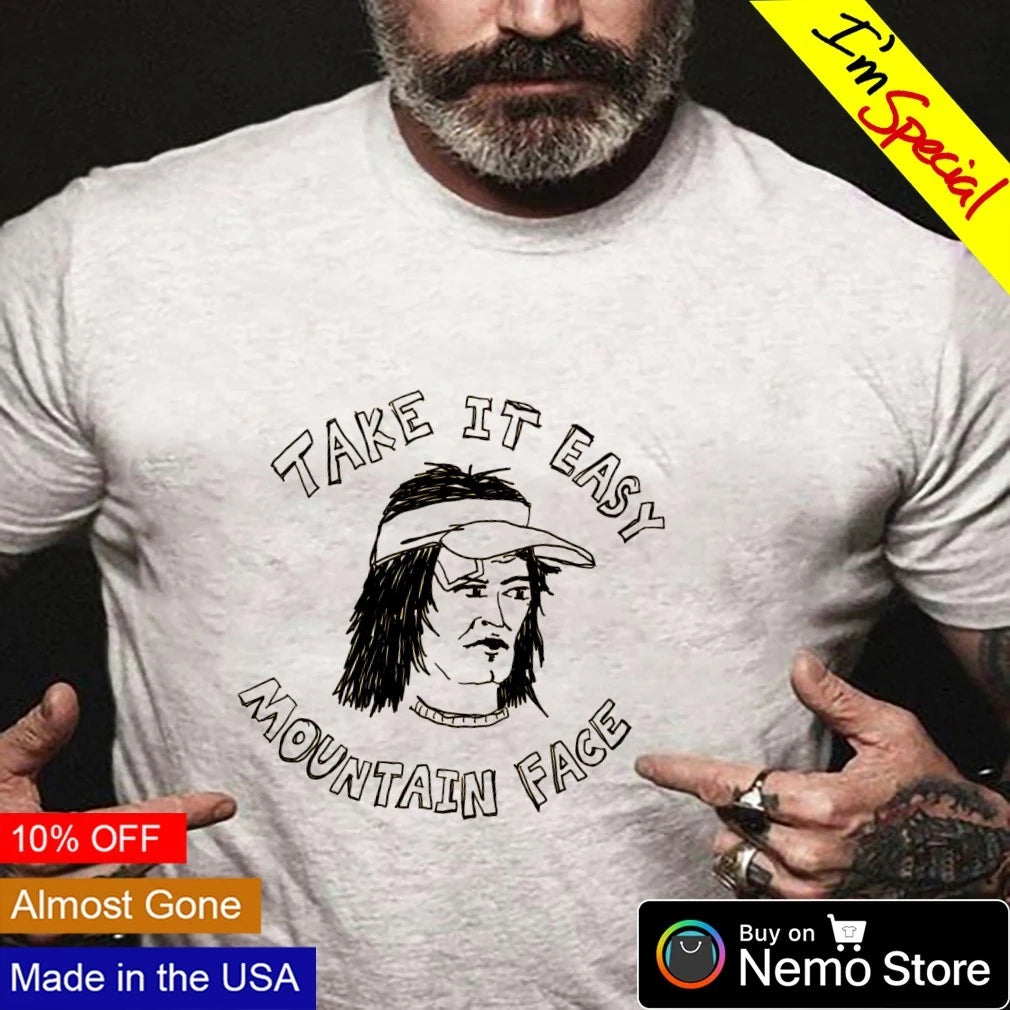 Take it easy mountain face - Adult & Kids T-Shirts, Sweatshirts & Hoodies apparel design preview 3