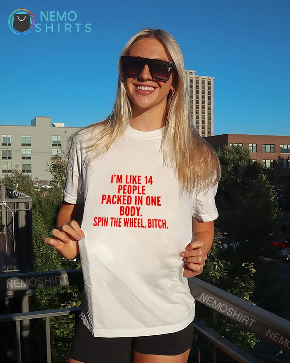 I'm Like 14 People Packed in One Body Spin the Wheel - Adult & Kids T-Shirts, Sweatshirts & Hoodies apparel design preview 4