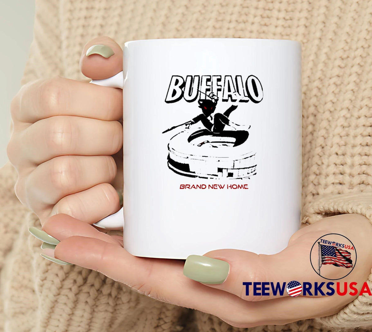 Buffalo Brand New Home Bills - Adult & Kids T-Shirts, Sweatshirts & Hoodies apparel design preview 4