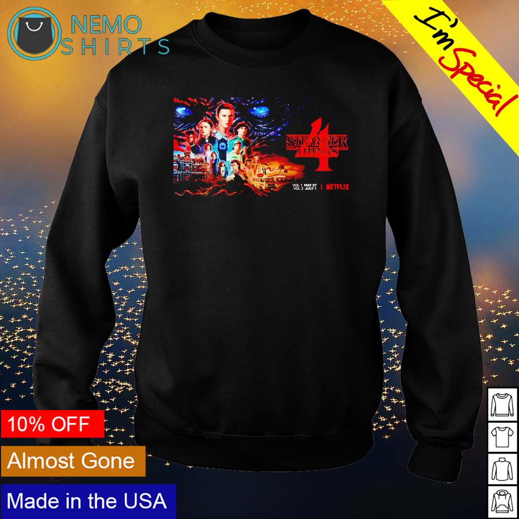 Stranger Things 4 poster - Adult & Kids T-Shirts, Sweatshirts & Hoodies apparel design preview 4