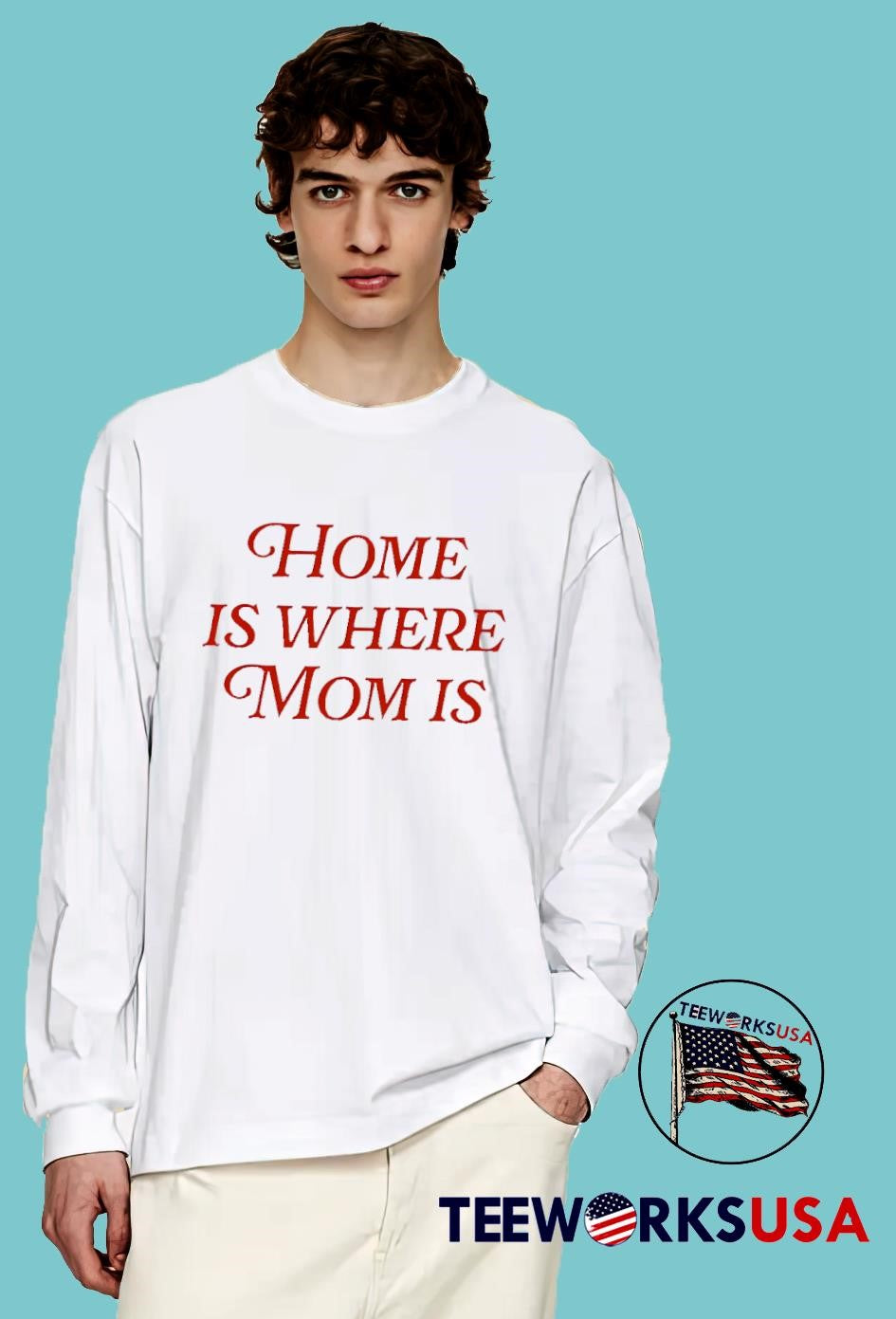 Home Is Where Mom - Adult & Kids T-Shirts, Sweatshirts & Hoodies apparel design preview 4