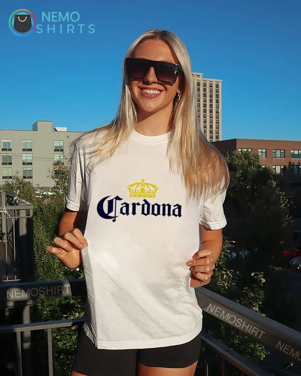 Cardona Crown x Corona Logo mashup - Adult & Kids T-Shirts, Sweatshirts & Hoodies apparel design preview 7