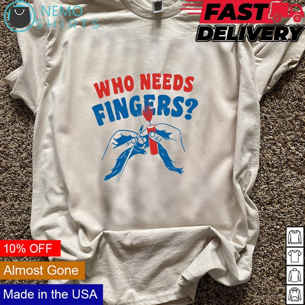 Who needs fingers 4th of July - Adult & Kids T-Shirts, Sweatshirts & Hoodies apparel design preview 5