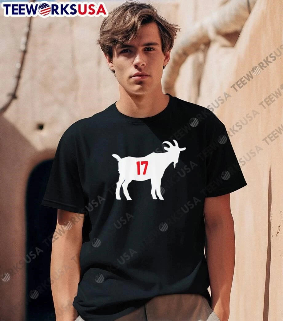 17 White Standing Billy Goat Silhouette Black - Adult & Kids T-Shirts, Sweatshirts & Hoodies apparel design preview 1