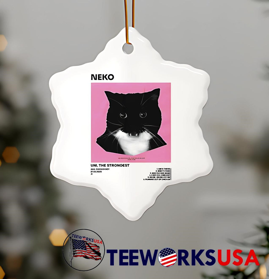 Neko Uni The Strongest black cat - Adult & Kids T-Shirts, Sweatshirts & Hoodies apparel design preview 7