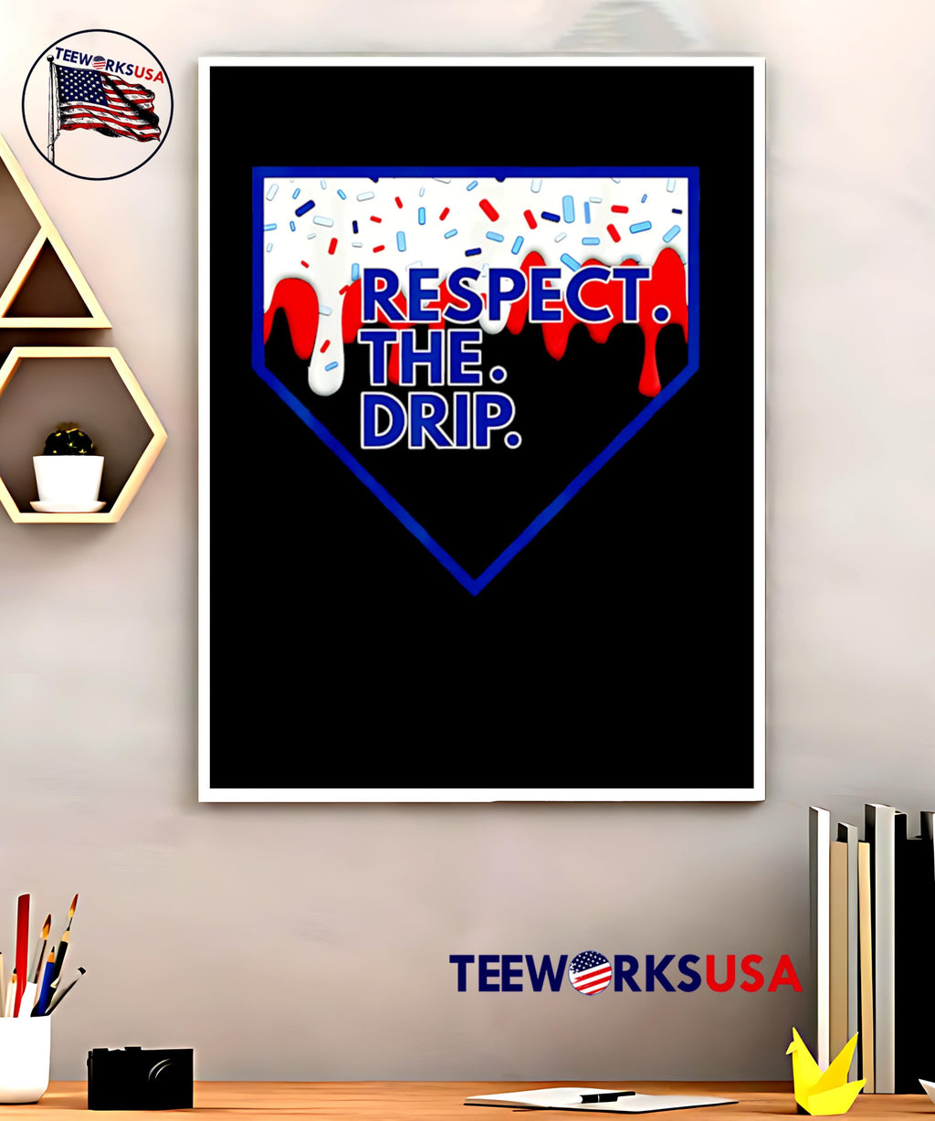 Respect The Drip baseball - Adult & Kids T-Shirts, Sweatshirts & Hoodies apparel design preview 5
