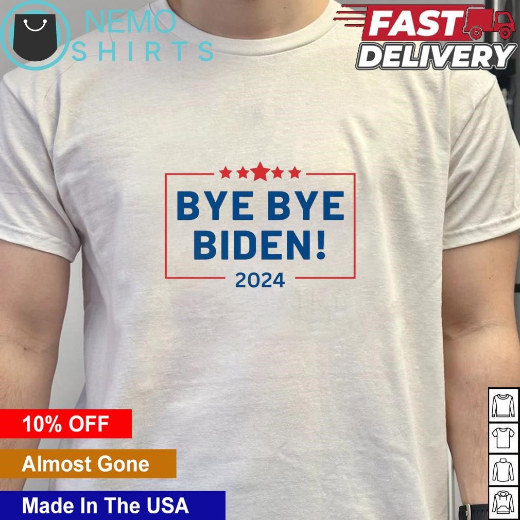 Bye Biden 2024 out election race - Adult & Kids T-Shirts, Sweatshirts & Hoodies apparel design preview 5