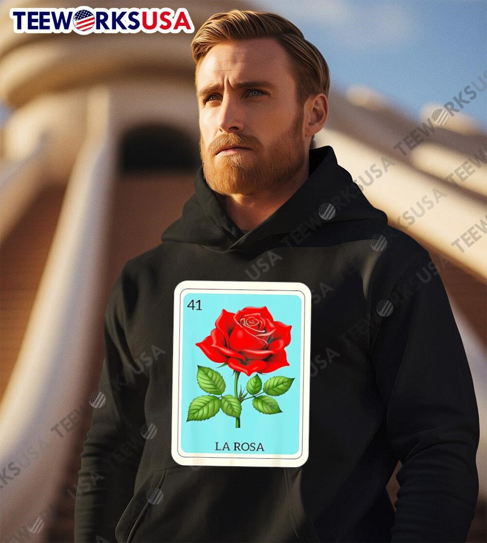 La Rosa Mexican Lottery Card Game - Adult & Kids T-Shirts, Sweatshirts & Hoodies apparel design preview 2