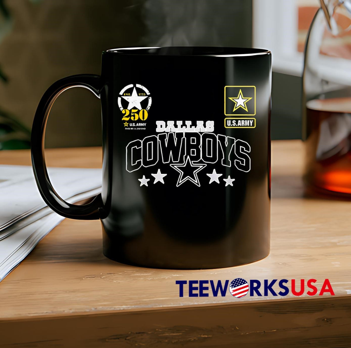 Dallas Cowboys US Army 250th Birthday Celebration - Adult & Kids T-Shirts, Sweatshirts & Hoodies apparel design preview 2